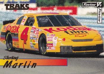 1996 Traks Review & Preview #1 Sterling Marlin Front