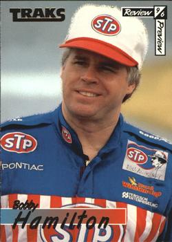 1996 Traks Review & Preview #26 Bobby Hamilton Front