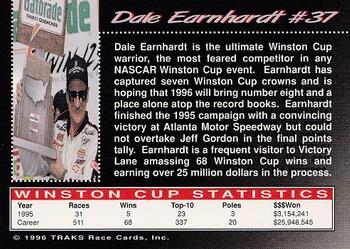 1996 Traks Review & Preview #37 Dale Earnhardt Back