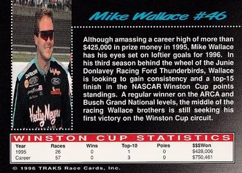 1996 Traks Review & Preview #46 Mike Wallace Back