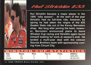 1996 Traks Review & Preview - First Run #33 Hut Stricklin Back