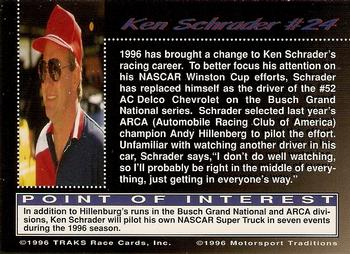 1996 Traks Review & Preview - First Run #24 Ken Schrader Back