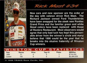 1996 Traks Review & Preview - First Run #34 Rick Mast Back