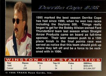 1996 Traks Review & Preview - First Run #38 Derrike Cope Back