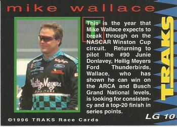 1996 Traks Review & Preview - Liquid Gold #LG 10 Mike Wallace Back