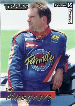 1996 Traks Review & Preview - Magneti-Cards #NNO Ted Musgrave Front