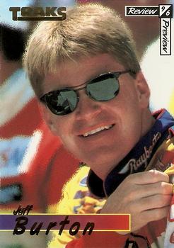 1996 Traks Review & Preview - Magneti-Cards #NNO Jeff Burton Front