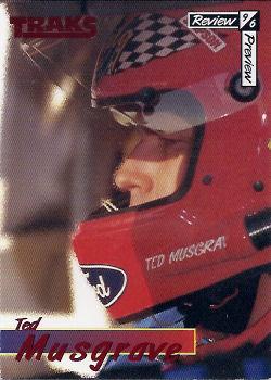 1996 Traks Review & Preview - Red #18 Ted Musgrave Front