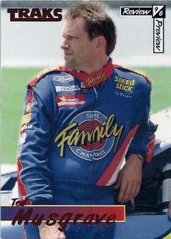 1996 Traks Review & Preview - Red #43 Ted Musgrave Front