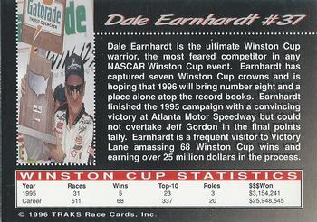 1996 Traks Review & Preview - Red #37 Dale Earnhardt Back
