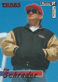 1996 Traks Review & Preview - Red #42 Ken Schrader Front