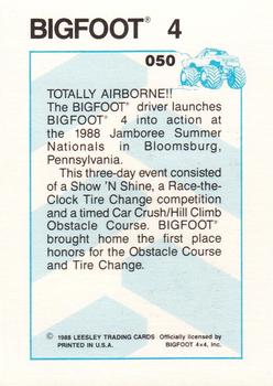 1988 Leesley Bigfoot #050 Bigfoot 4 Back