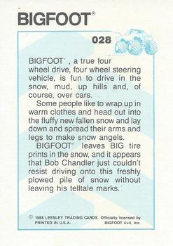 1988 Leesley Bigfoot #028 Bigfoot Back