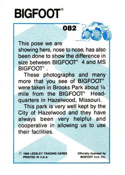 1988 Leesley Bigfoot #082 Ms. Bigfoot / Bigfoot 4 Back