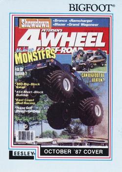1988 Leesley Bigfoot #091 Bigfoot on October 1987 Peterson's 4-Wheel & Offroad Magazine cover Front