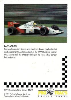 1991 ProTrac's Formula One #172 Ayrton Senna / Gerhard Berger Back
