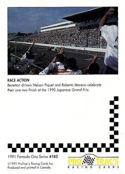 1991 ProTrac's Formula One #185 Nelson Piquet / Roberto Moreno Back