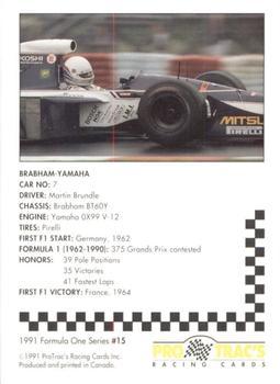 1991 ProTrac's Formula One #15 Brabham BT60Y Back