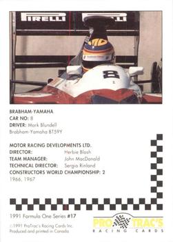 1991 ProTrac's Formula One #17 Brabham BT59Y Back
