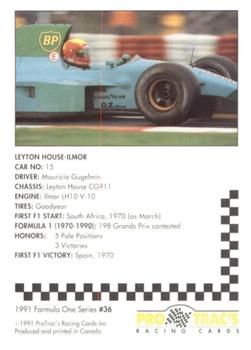 1991 ProTrac's Formula One #36 Leyton House CG911 Back