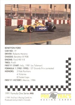 1991 ProTrac's Formula One #46 Benetton B190B Back