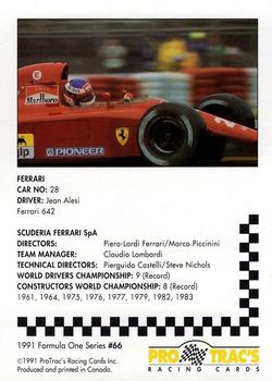1991 ProTrac's Formula One #66 Ferrari 642 Back