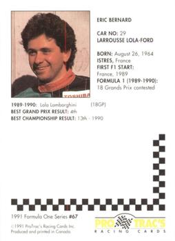 Photo Dédicacée Éric Bernard - Formule 1 - Années 80 - Autographe