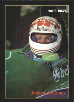 1991 ProTrac's Formula One #75 Andrea de Cesaris Front