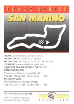 1991 ProTrac's Formula One #83 San Marino Back