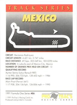 1991 ProTrac's Formula One #86 Mexico Back