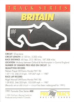 1991 ProTrac's Formula One #88 Great Britain Back