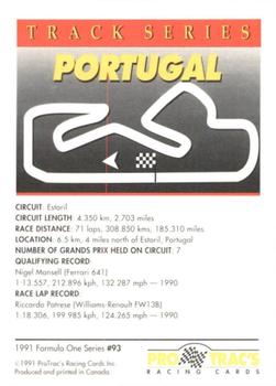 1991 ProTrac's Formula One #93 Portugal Back