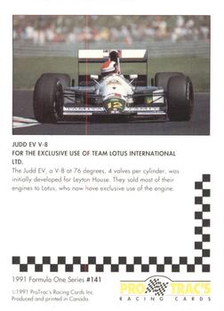 1991 ProTrac's Formula One #141 Judd EV V-8 Back