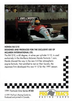 1991 ProTrac's Formula One #142 Honda RA121E Back