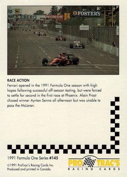 1991 ProTrac's Formula One #145 Alain Prost Back