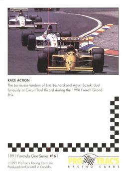 1991 ProTrac's Formula One #161 Eric Bernard / Aguri Suzuki Back