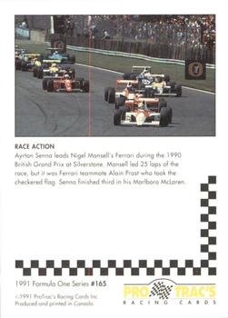 1991 ProTrac's Formula One #165 Ayrton Senna / Nigel Mansell Back