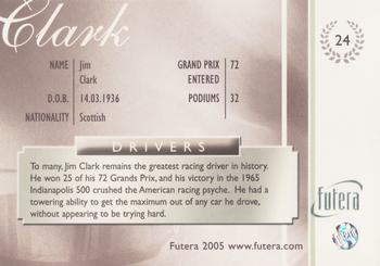 2005 Futera Grand Prix #24 Jim Clark Back