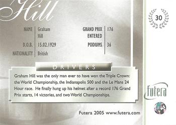 2005 Futera Grand Prix #30 Graham Hill Back