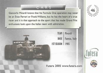 2005 Futera Grand Prix #46 Minardi Back
