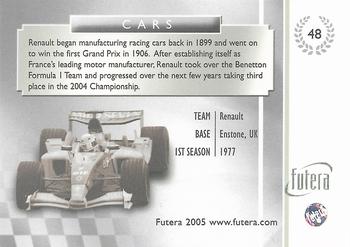 2005 Futera Grand Prix #48 Renault Back