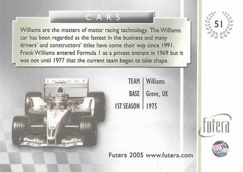 2005 Futera Grand Prix #51 Williams Back