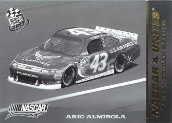 2013 Press Pass - Color Proof Black #80 Aric Almirola's car Front