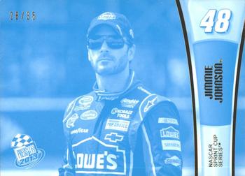 2013 Press Pass - Color Proof Cyan #21 Jimmie Johnson Front