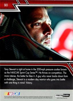 2013 Press Pass - Color Proof Cyan #90 Tony Stewart Back
