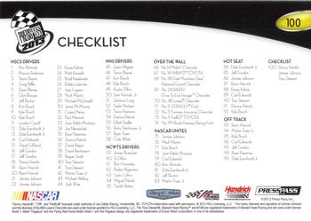 2013 Press Pass - Color Proof Cyan #100 Denny Hamlin / Jimmie Johnson / Tony Stewart Back