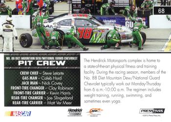 2013 Press Pass - Color Proof Yellow #68 No. 88 Diet Mountain Dew/National Guard Chevrolet Back