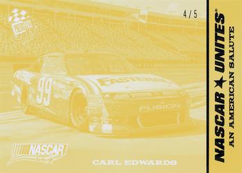 2013 Press Pass - Color Proof Yellow #79 Carl Edwards' car Front