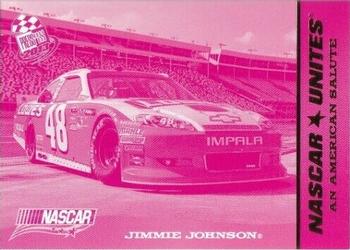 2013 Press Pass - Color Proof Magenta #75 Jimmie Johnson's car Front