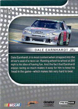 2013 Press Pass - Cool Persistence #CP 7 Dale Earnhardt Jr. Back